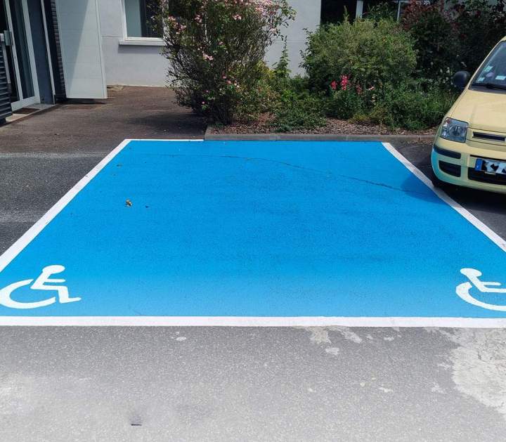 Marquage sol parking Carrières-sur-Seine